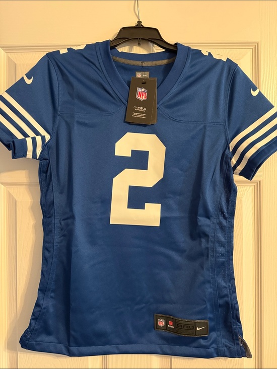 Nike Tops - Nike Women's Indianapolis Colts Royal Blue and White Football Jersey